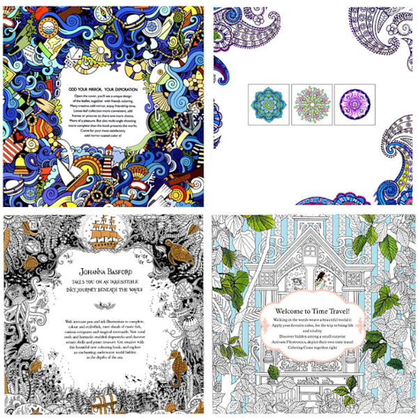 Coloring Book for Stress Relief - Adult Edition - Hand Painted Mandalas for Coloring V1188-XJCJ-101818