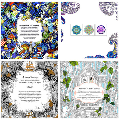 Coloring Book for Stress Relief - Adult Edition - Hand Painted Mandalas for Coloring V1188-XJCJ-101818