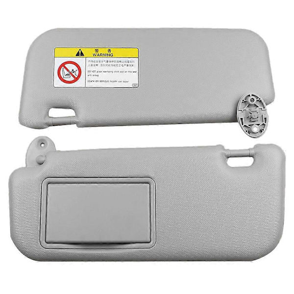 Compatible Car Visor for 2014 2015 2016 2017 with Mirror Gray Accessories 74320-02B21 74310-02K91 V1188-XJCJ-106103