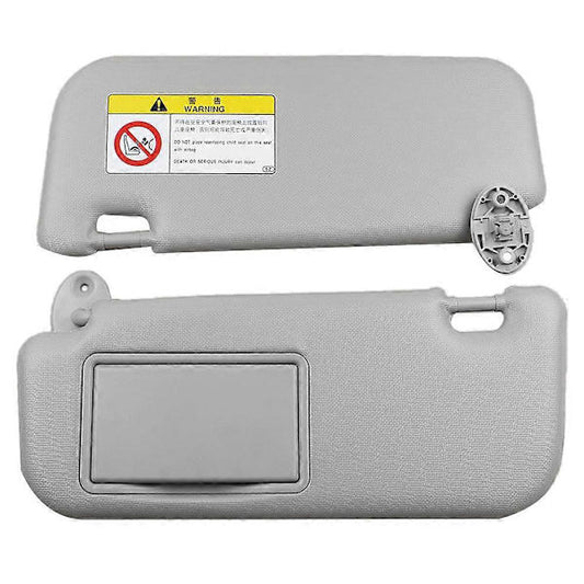 Compatible Car Visor for 2014 2015 2016 2017 with Mirror Gray Accessories 74320-02B21 74310-02K91 V1188-XJCJ-106103