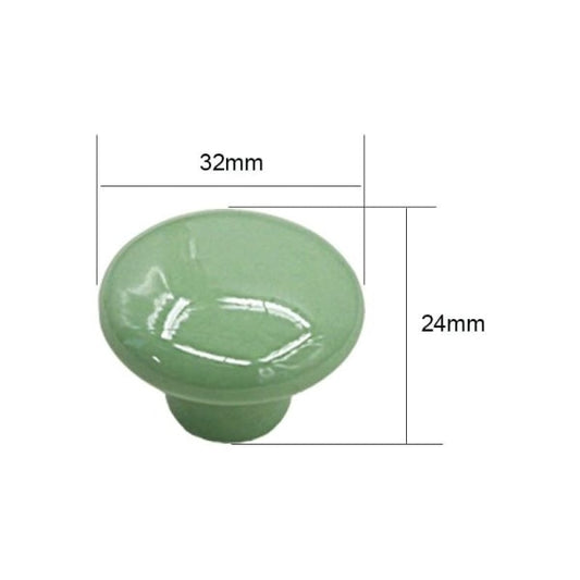 Ceramic Knobs: Green Porcelain Drawer and Cabinet Handles, Vintage Spring Interior Accessories, Compatible V1188-XJCJ-116711