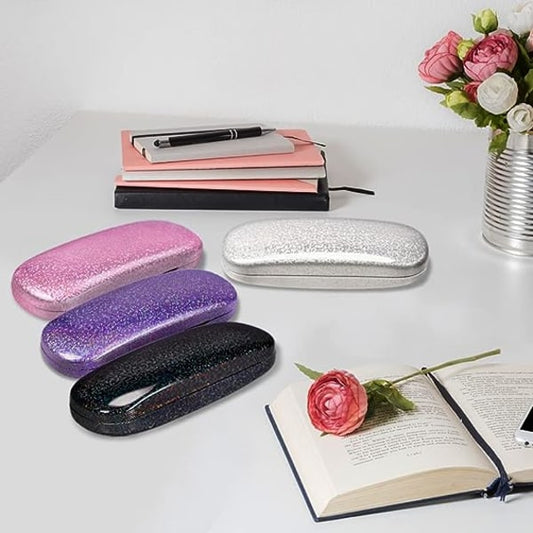 (4 pcs) Glasses Case, Unisex Hard Shell Glasses Case Protect V1188-XJCJ-136583