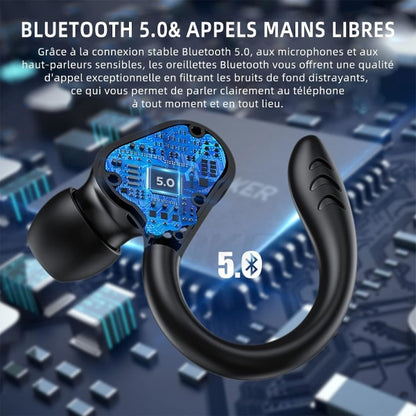 Sports Wireless Bluetooth Headphones, Wireless Headphones with Mic Bluetooth, Hi-Fi Stereo Bluetooth Headset V1188-XJCJ-99452