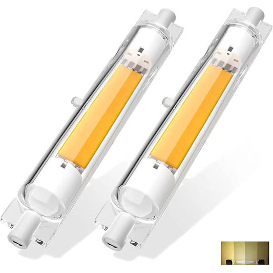 2 Pcs R7s 118mm 30W Dimmable LED Bulb Warm White 3000K Flicker Free V1188-XJEE-28187-1