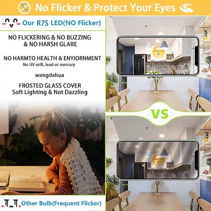 2 Pcs R7s 118mm 30W Dimmable LED Bulb Warm White 3000K Flicker Free V1188-XJEE-28187-1