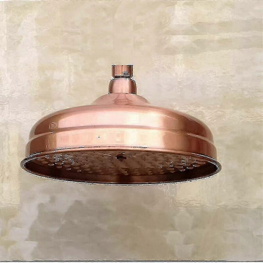 Copper High Pressure Rain Shower Head 20cm 8 Inch Adjustable Angle Fixed Mount Gold V1188-XJEE-34643-1