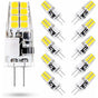 G4 LED Bulb 3W 6000K Cool White Equivalent to 35W Halogen 12V AC/DC 300 Lumens Non-Dimmable 10 Pack V1188-XJEE-37140-1