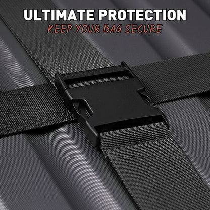 Suitcase 4-piece Luggage Strap Luggage Strap Set Cross Luggage Strap Adjustable Suitcase Strap Buckle V1188-XJEE-7353-1
