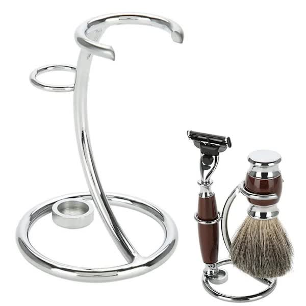 Stainless Steel Razor and Brush Holder Stand Organizer Storage V1188-XJFD-2539-1