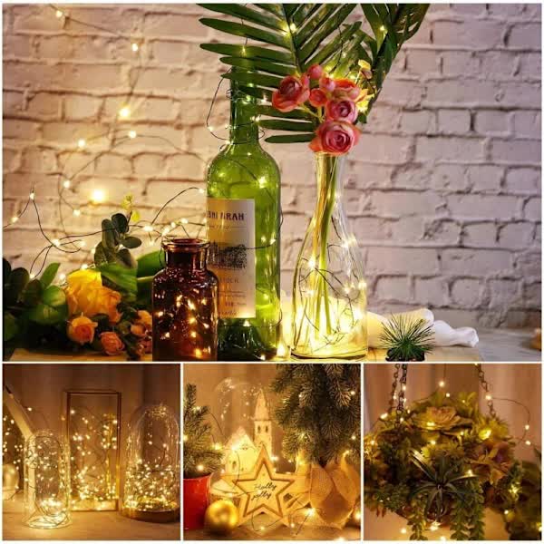 LED String Lights 50m Warm White 500 LEDs IP44 Waterproof Remote Control 8 Modes for Christmas Tree Outdoor V1188-XJFD-4099-1