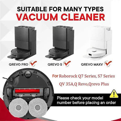 Qrevo S MaxV Pro Plus Q Series S7 Robot Vacuum Compatible Rubber Brushes 6-Pack 35A Parts V1188-XJQQ-109633-1