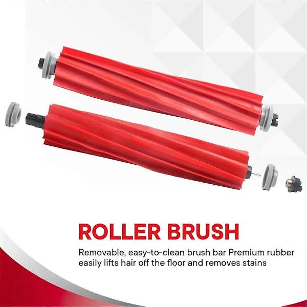 Qrevo S MaxV Pro Plus Q Series S7 Robot Vacuum Compatible Rubber Brushes 6-Pack 35A Parts V1188-XJQQ-109633-1