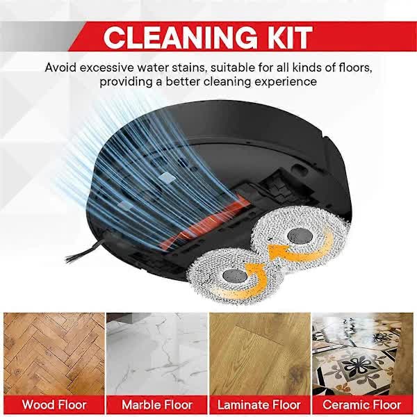 Qrevo S MaxV Pro Plus Q Series S7 Robot Vacuum Compatible Rubber Brushes 6-Pack 35A Parts V1188-XJQQ-109633-1