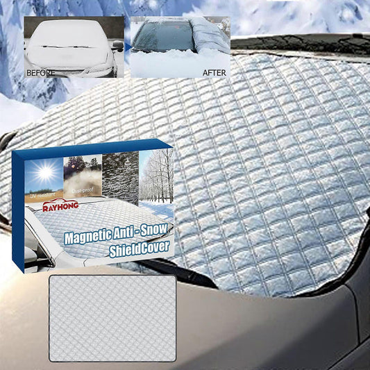Vehicle Windshield Snow Cover with Magnetic Attachment 140x94cm Frost Ice UV Protection Easy Installation V1188-XJQQ-110909-1