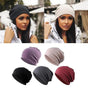 Chemo Hats Slouchy Baggy Beanie 5-Pack Khaki Black Grey Burgundy Purple V1188-XJQQ-112348-1