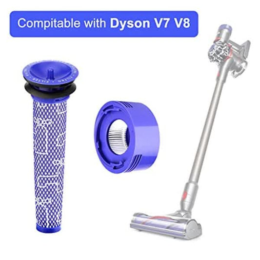 Replacement HEPA Filter Pack Compatible with Dyson V7 V8 Animal V8 Absolute Cordless Vacuum Cleaners V1188-XJQQ-113312-1