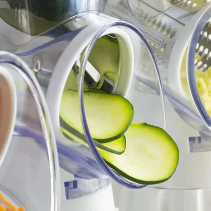 White Rotary Grater Vegetable Cutter and Shredder V1188-XJQQ-12321-1