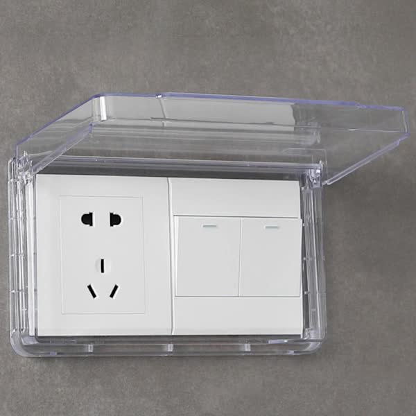 Switch Protective Cover Socket Waterproof Box Transparent V1188-XJQQ-18158-1