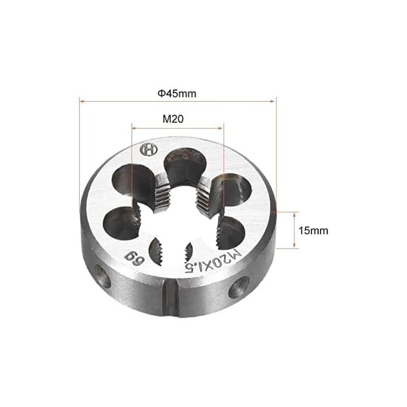M20 x 1.5 Right Hand Thread Metric Machine HSS High Speed Steel V1188-XY-L1011-0126