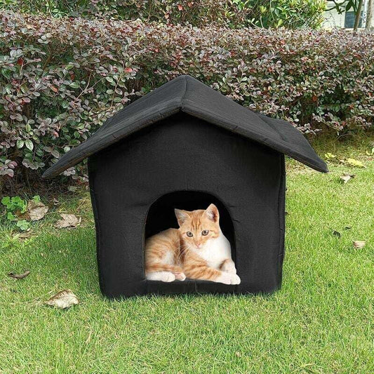 Waterproof Outdoor Cat House, Indoor Dog Kennel, Foldable Waterproof Cat Tent, Warm Oxford Fabric for Winter, V1188-XY-L1011-0369
