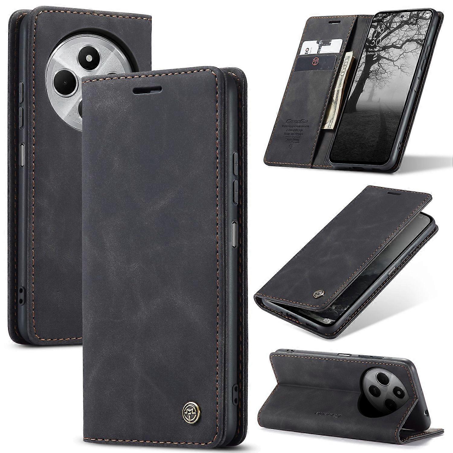 Xiaomi Redmi 14C Phone Case Leather Compatible with Xiaomi Card Holder Stand Multicolor Style CASEME 013 V1188-XY-Y915-00203-1