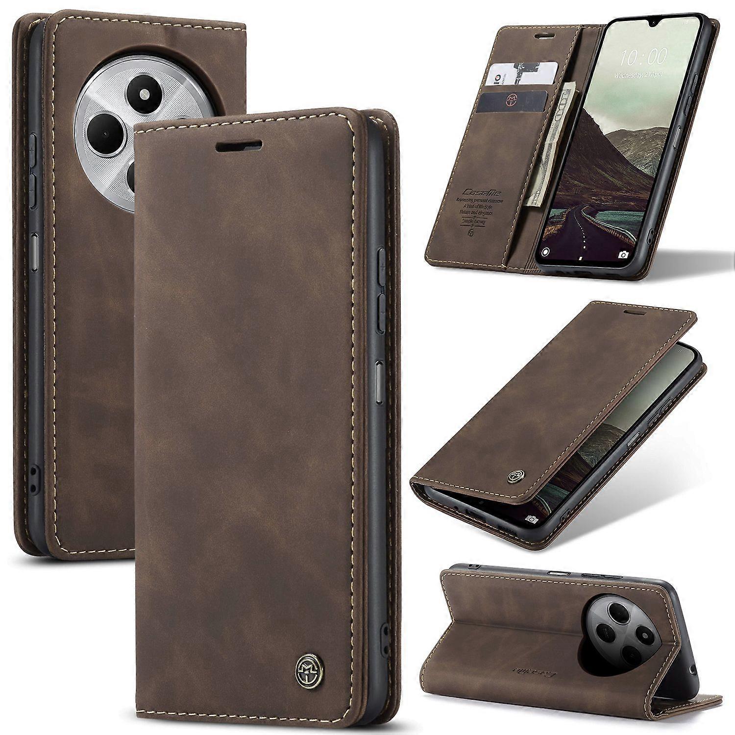Compatible with Xiaomi Redmi 14C Case Leather Card Holder Stand Multicolor Style A V1188-XY-Y915-00203-4