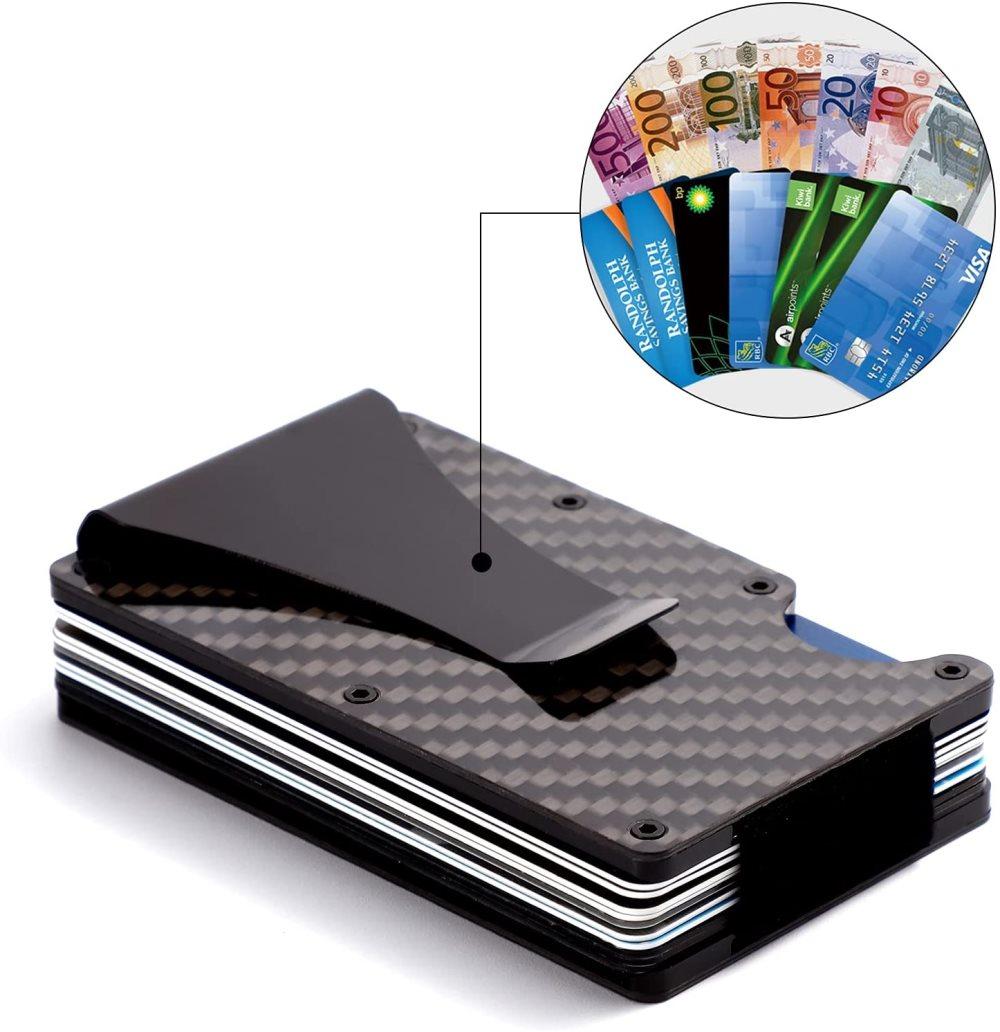 Best selling product!!! Carbon fiber RFID Card holder Black - Christmas gift One size V1188-XYFN-5500228-1