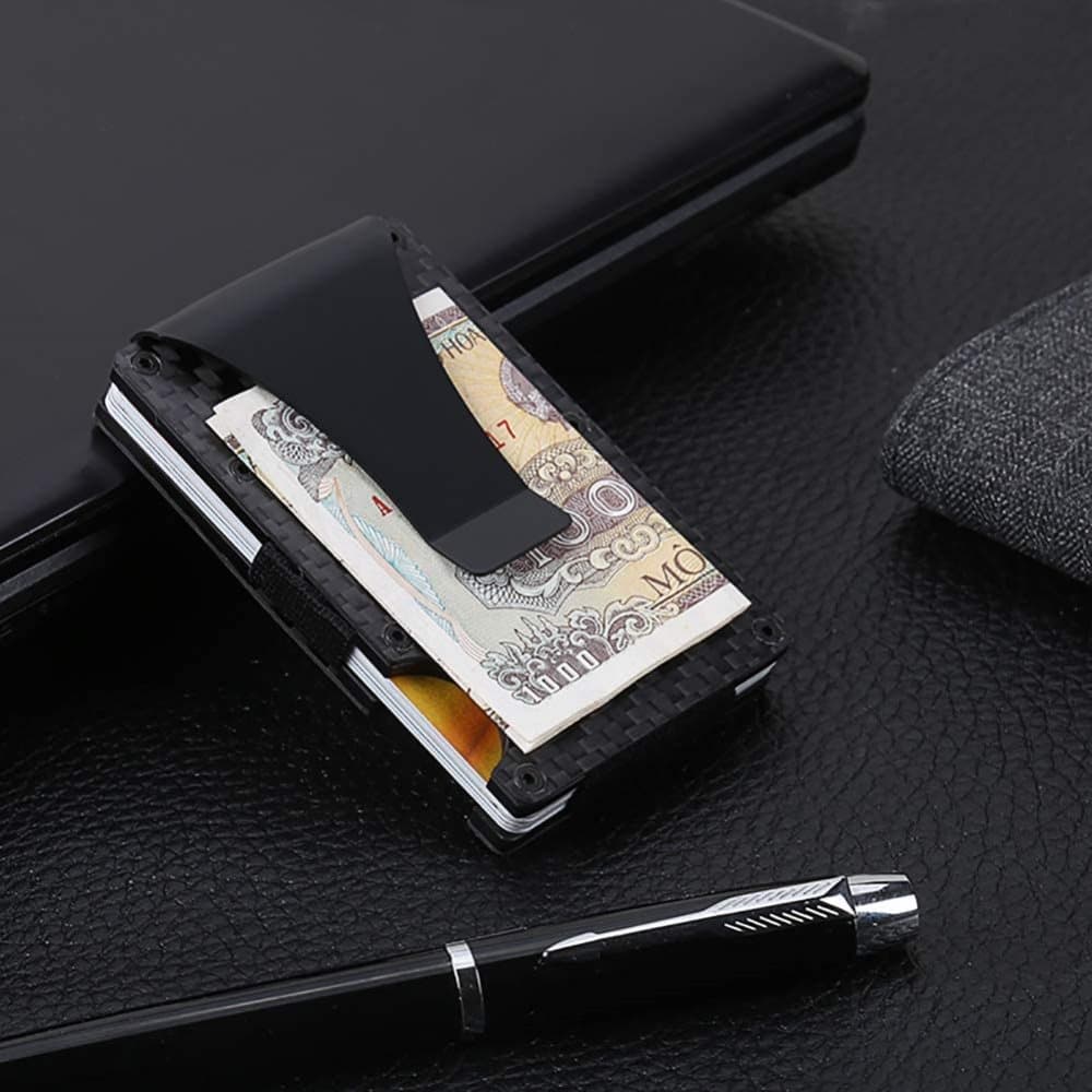 Best selling product!!! Carbon fiber RFID Card holder Black - Christmas gift One size V1188-XYFN-5500228-1