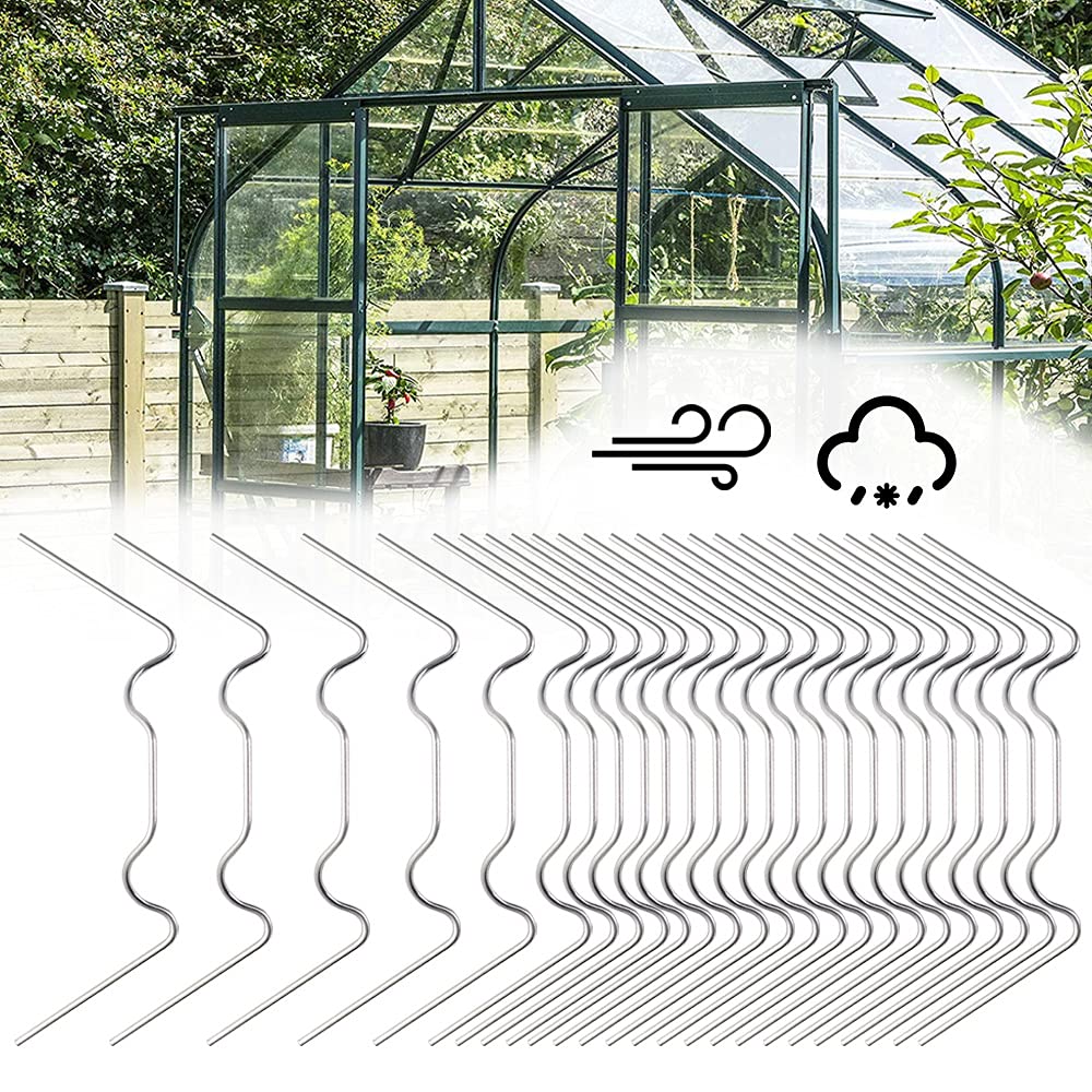 Greenhouse Clamps 50-Pack Stainless Steel W-Clamps V1188-XYFN-5501494-1