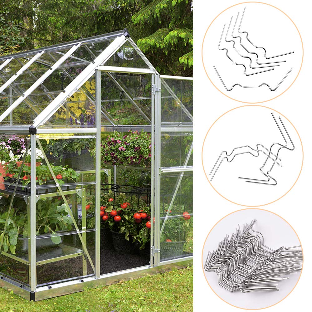 Greenhouse Clamps 50-Pack Stainless Steel W-Clamps V1188-XYFN-5501494-1