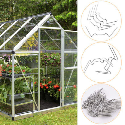Greenhouse Clamps 50-Pack Stainless Steel W-Clamps V1188-XYFN-5501494-1