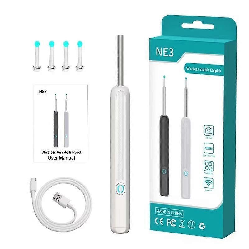 Wireless Smart Visual Ear Cleaner Usb WiFi Otoscope TW1 Ear Wax Removal Tool Set with Camera Ear Endoscope HD V1188-XYFN-6600256-1