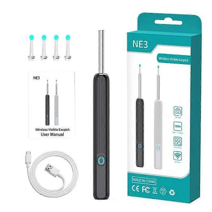 Wireless Smart Visual Ear Cleaner Usb WiFi Otoscope TW1 Ear Wax Removal Tool Set with Camera Ear Endoscope HD V1188-XYFN-6600256-1