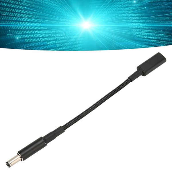 USB Type C Female to 5.5x2.1mm Male Adapter Cable Double PD E Mark Chip Portable 100W USB Type C Adapter Cable V1188-XYFN-6601635-1