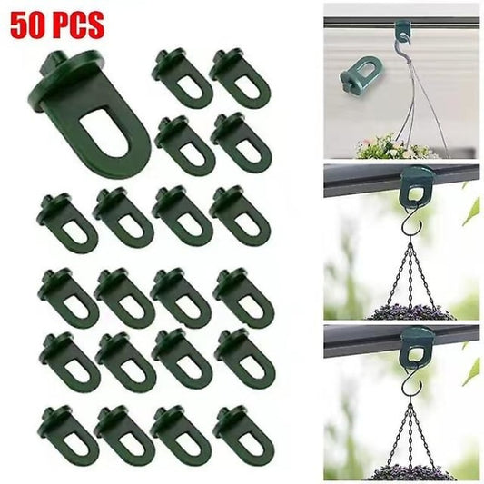 Greenhouse Clamps Set of 50 Strong Grip Eyelets Compatible with Trellis Plant Holder V1188-XYFN-6604197-1