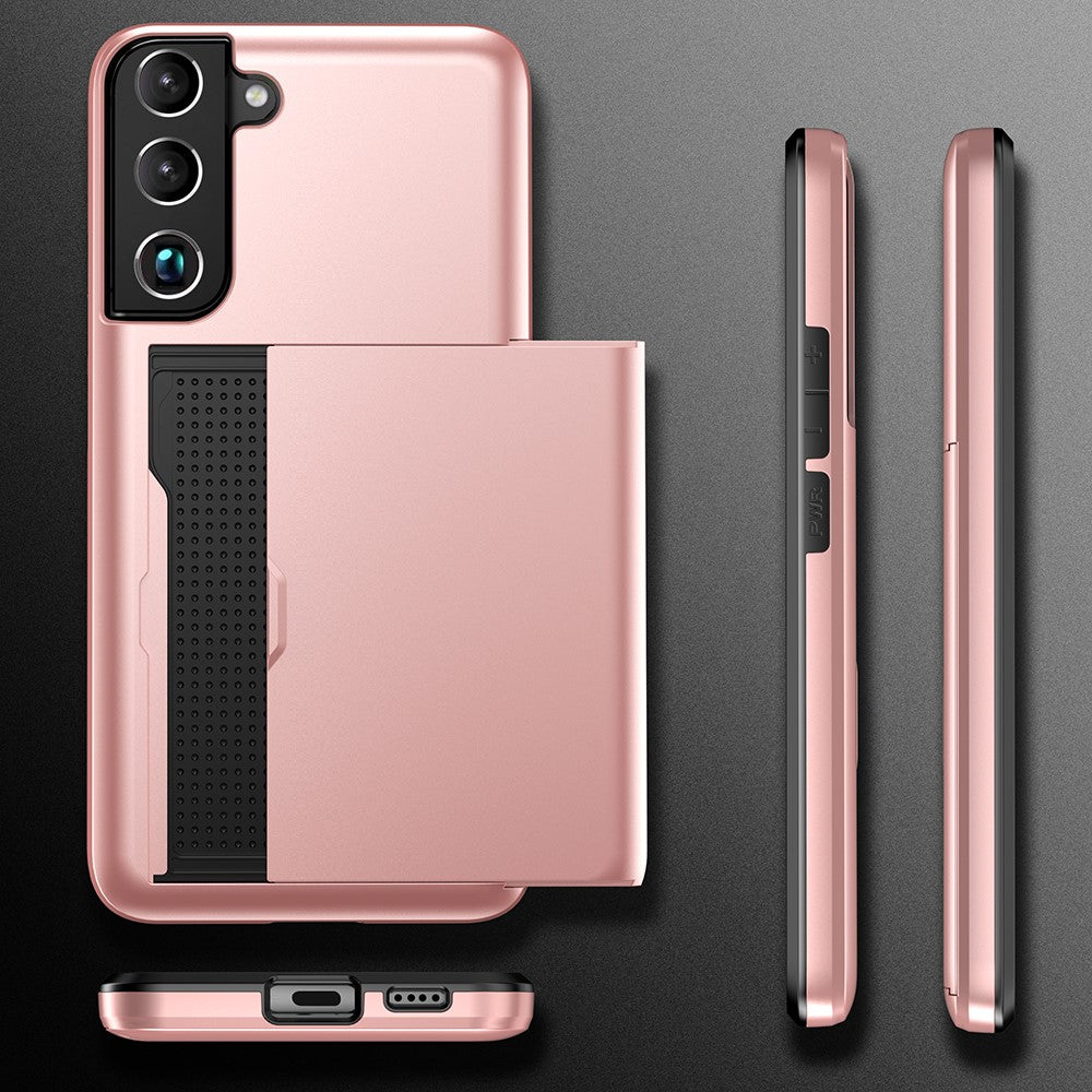 Compatible with Samsung Galaxy S22 Case with Card Slot Rose Gold V1188-XYFN-6604939-1