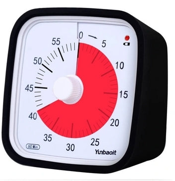 Visual Timer 60 Minute Classroom Timer for Kids Black 150 V1188-XYFN-6605302-1