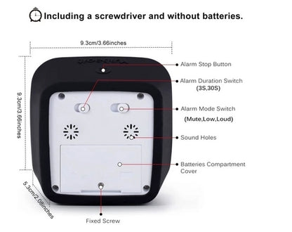 Visual Timer 60 Minute Classroom Timer for Kids Black 150 V1188-XYFN-6605302-1