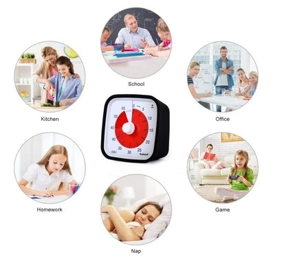 Visual Timer 60 Minute Classroom Timer for Kids Black 150 V1188-XYFN-6605302-1