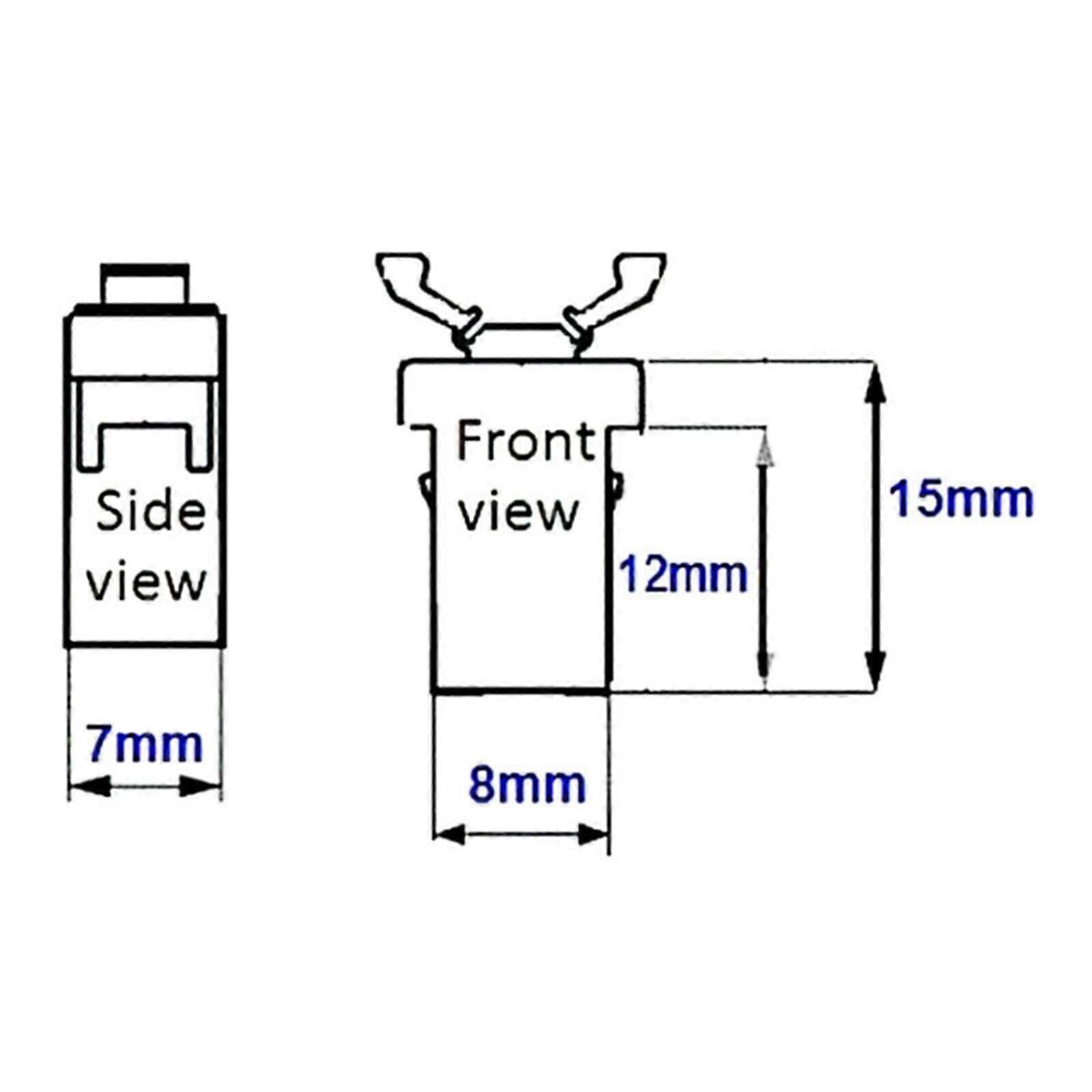 4pcs/set Replacement Car Sunglasses Holder Upper Console Latch for Most Trash Fk V1188-XYFN-7700617-1