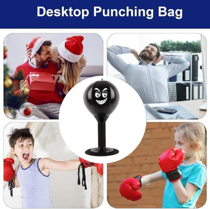 Stress Relief Boxing Ball for Desk with Suction Cup, Compatible with Office and Home Use, Perfect Gift Idea V1188-YG-CN1120-022