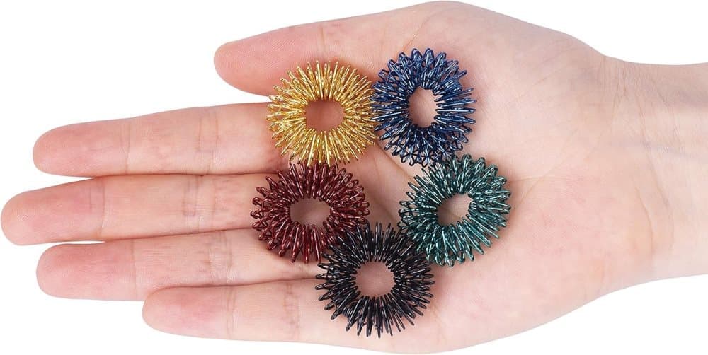 Fidget Stress Ring Sensory Toys for Anxiety and ADHD - 14 Pack Stress Rings V1188-YG-CN1120-541