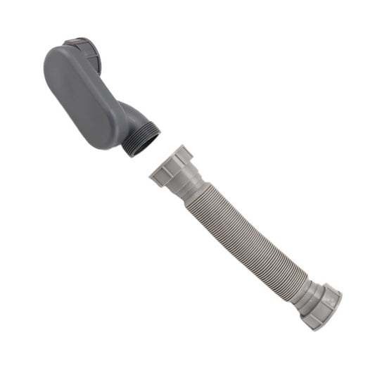 Low Profile Flexible P-Trap Bath Shower Drain Hose 1 1/2\ V1188-YG-MN101-0231