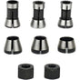 Router Collet Set of 6 - 6mm 6.35mm 8mm Countersunk Milling Chuck Collet Adapter V1188-YG-MN1016-0544