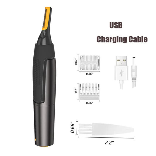 Electric Nose Hair Trimmer Men Portable USB Charging Waterproof Safe Clean Ultra-thin Precision and Ear V1188-YG47-988-1
