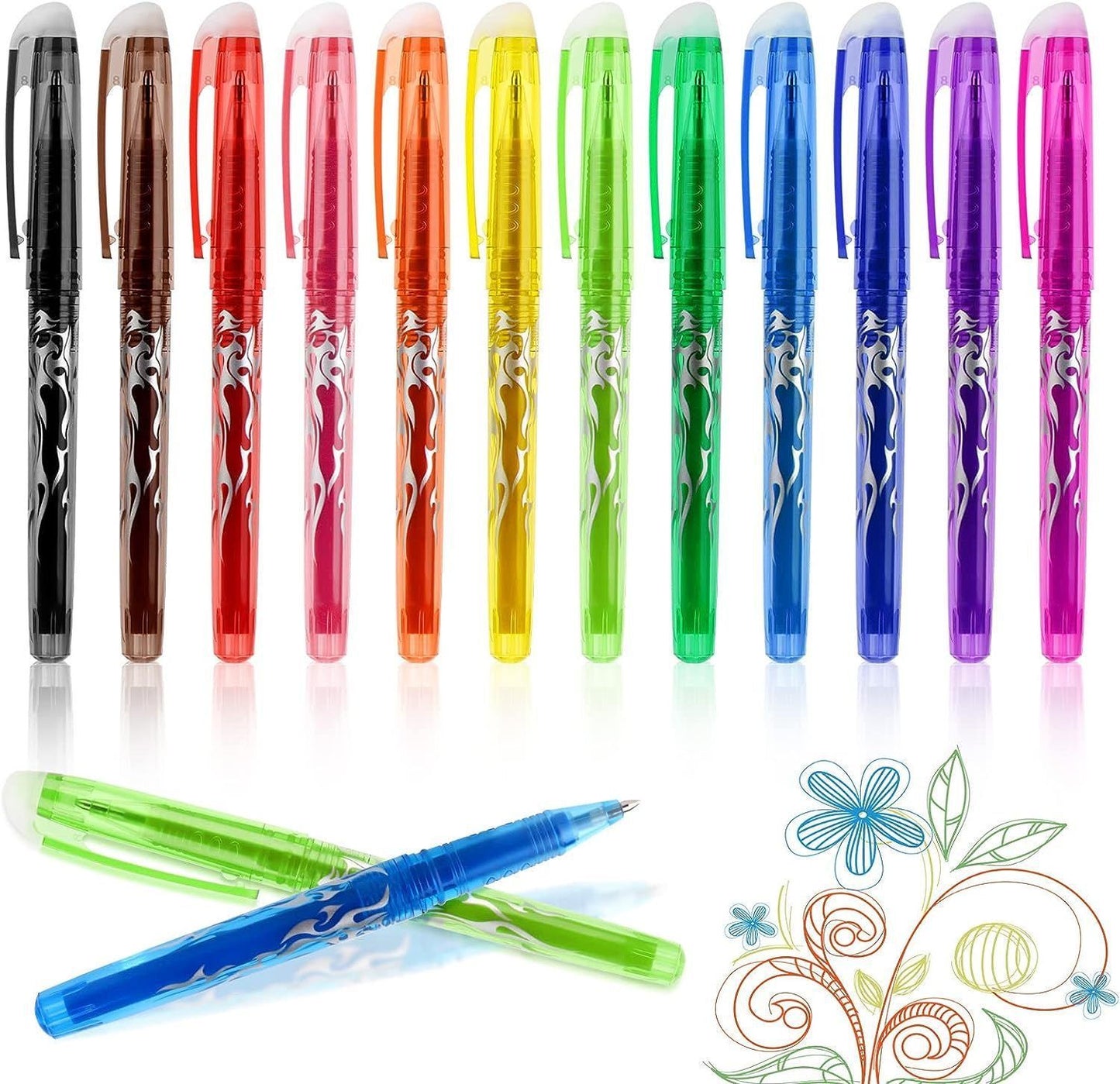 Erasable Ink Pens, Erasable Gel Ink Pens - 12-pack Multicolor multicolor V1188-YG516-00743-1