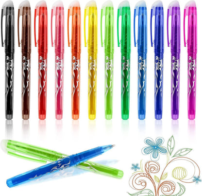Erasable Ink Pens, Erasable Gel Ink Pens - 12-pack Multicolor multicolor V1188-YG516-00743-1