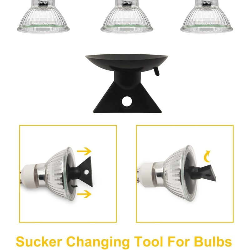 GU10 Halogen Bulbs 50W 220V 2700K Warm White 35 Degree Beam Angle 6-Pack V1188-YG516-03669-1