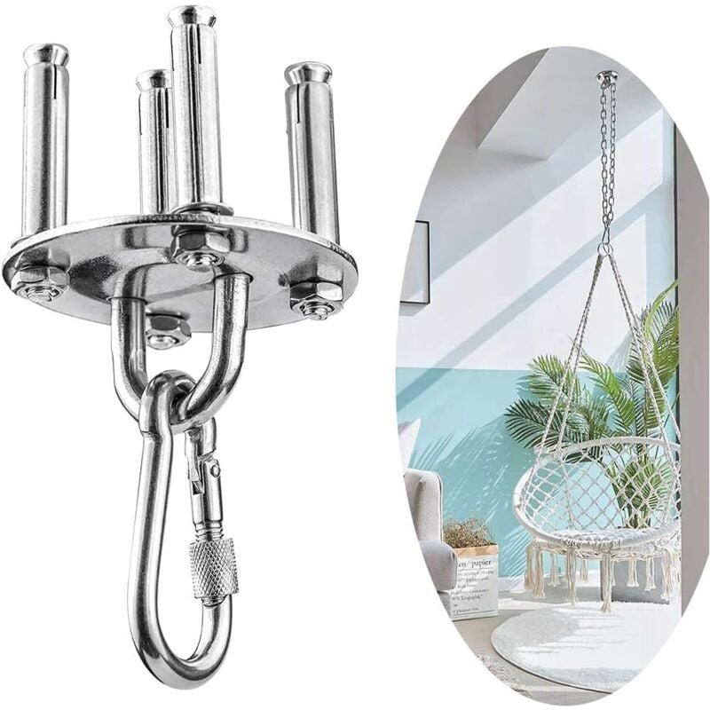 Stainless Steel Ceiling Mount, 500kg Capacity, 180 degrees Rotation, Suspension V1188-YG516-06227-1