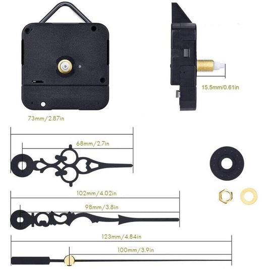Quartz DIY Wall Clock Movement Mechanism Battery Operated DIY Repair Parts V1188-YG516-07532-1